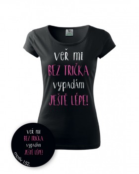 Kokardy.cz ® Tričko s motivem 152 černé - XL dámské