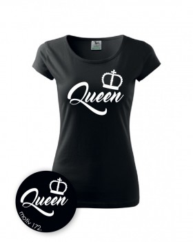 Kokardy.cz ® Tričko dámské Queen 172 černé - M dámské