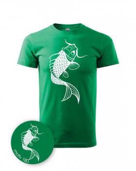 Kokardy.cz ® Tričko pro rybáře 180 zelené - XL dámské