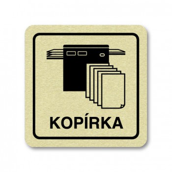 Kokardy.cz ® Piktogram kopírka zlato