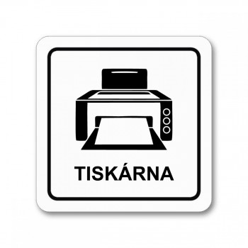 Kokardy.cz ® Piktogram tiskárna samolepka
