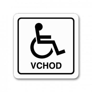 Kokardy.cz ® Piktogram vchod pro invalidy samolepka