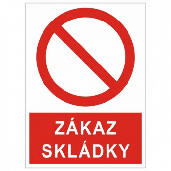 Kokardy.cz ® Informační cedule - ZÁKAZ SKLÁDKY