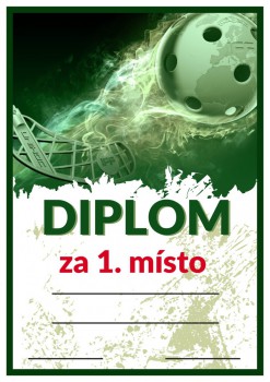 Kokardy.cz ® Diplom florbal D53