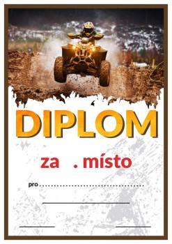 Kokardy.cz ® Diplom čtyřkolky D54
