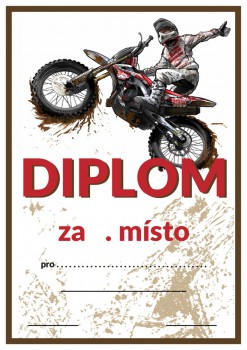Kokardy.cz ® Diplom motokros D56