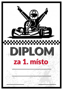 Kokardy.cz ® Diplom motokáry D60