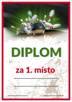 Kokardy.cz ® Diplom bowling D61