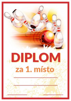 Kokardy.cz ® Diplom bowling D62