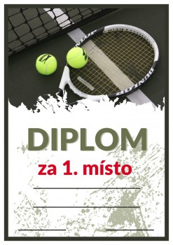 Kokardy.cz ® Diplom tenis D62