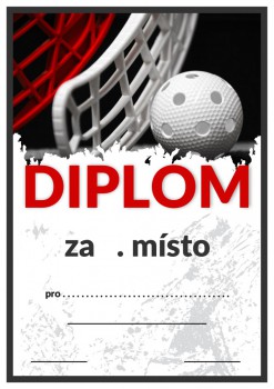 Kokardy.cz ® Diplom florbal D78