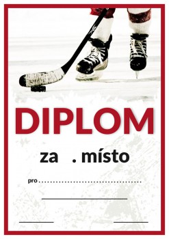 Kokardy.cz ® Diplom hokej D74