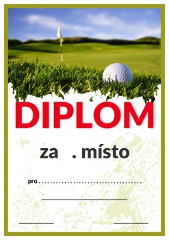 Kokardy.cz ® Diplom golf D80