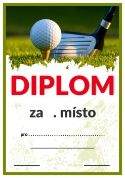 Kokardy.cz ® Diplom golf D83