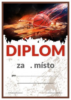 Kokardy.cz ® Diplom basketbal D104