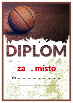 Kokardy.cz ® Diplom basketbal D105