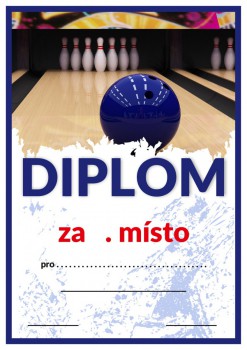 Kokardy.cz ® Diplom bowling D72