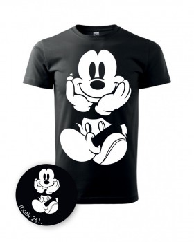 Kokardy.cz ® Tričko Mickey Mouse 261 černé - XL pánské