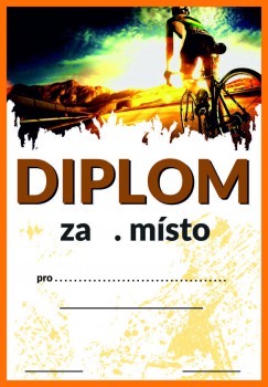 Kokardy.cz ® Diplom cyklistika D87