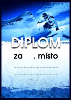 Kokardy.cz ® Diplom lyžování D86
