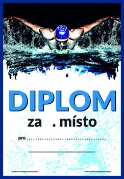 Kokardy.cz ® Diplom plavání D85