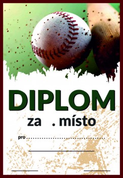 Kokardy.cz ® Diplom baseball D94