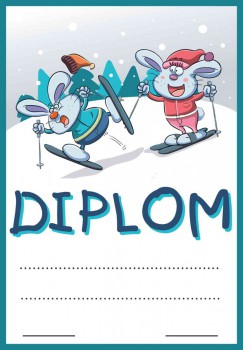 Kokardy.cz ® Diplom lyžování D115