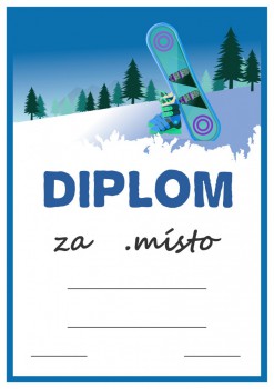 Kokardy.cz ® Diplom lyžování D122