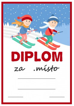 Kokardy.cz ® Diplom lyžování D118