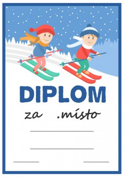 Kokardy.cz ® Diplom lyžování D117