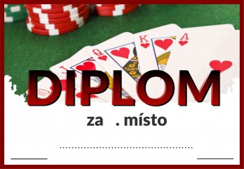Kokardy.cz ® Diplom poker D137