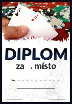 Kokardy.cz ® Diplom poker D136
