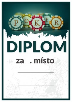 Kokardy.cz ® Diplom poker D134