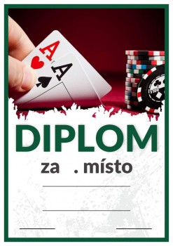 Kokardy.cz ® Diplom poker D133