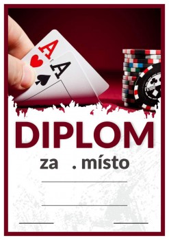 Kokardy.cz ® Diplom poker D132