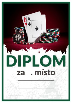 Kokardy.cz ® Diplom poker D131