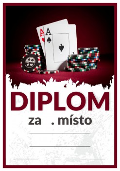 Kokardy.cz ® Diplom poker D130