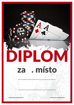 Kokardy.cz ® Diplom poker D129