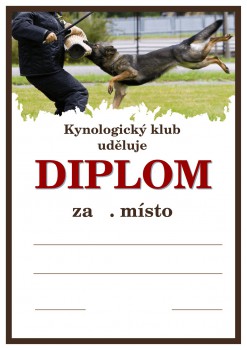 Kokardy.cz ® Diplom německý ovčák D159