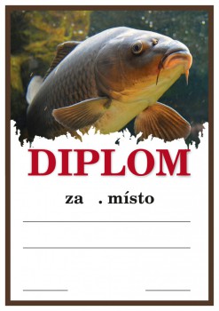 Kokardy.cz ® Diplom rybaření D166