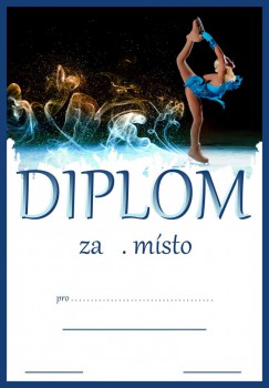 Kokardy.cz ® Diplom krasobruslení D219