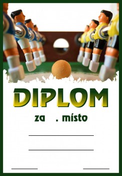 Kokardy.cz ® Diplom stolní fotbálek D216