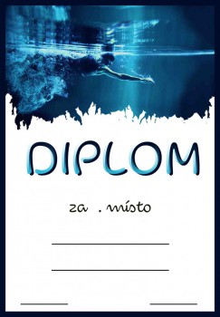Kokardy.cz ® Diplom plavání D208
