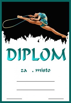 Kokardy.cz ® Diplom gymnastika D227